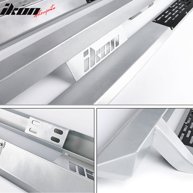 Fits 07-21 Toyota Tundra Crew Max IKON V1 Running Boards Nerf Bar