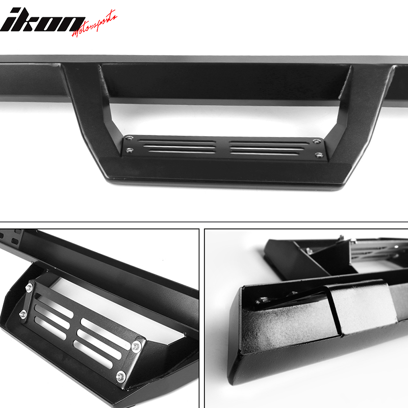 Fits 09-23 Dodge Ram 1500 10-18 2500 3500 Crew Cab IKON V2 Style Running Boards