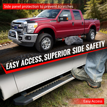 Fits 04-14 Ford F-150 SuperCab 6" OE Style Running Boards Side Step Nerf Bars