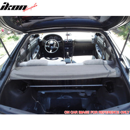Trunk Cover Compatible With 1994-2001 Acura Integra, Hatchback Factory Style Trunk Cargo Security Cover by IKON MOTORSPORTS, 1995 1996 1997 1998 1999 2000