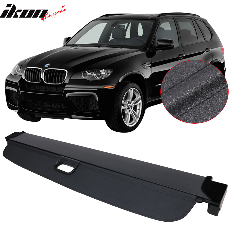 Cargo Cover Compatible With 2007-2013 BMW X5, Grey PU Tonneau