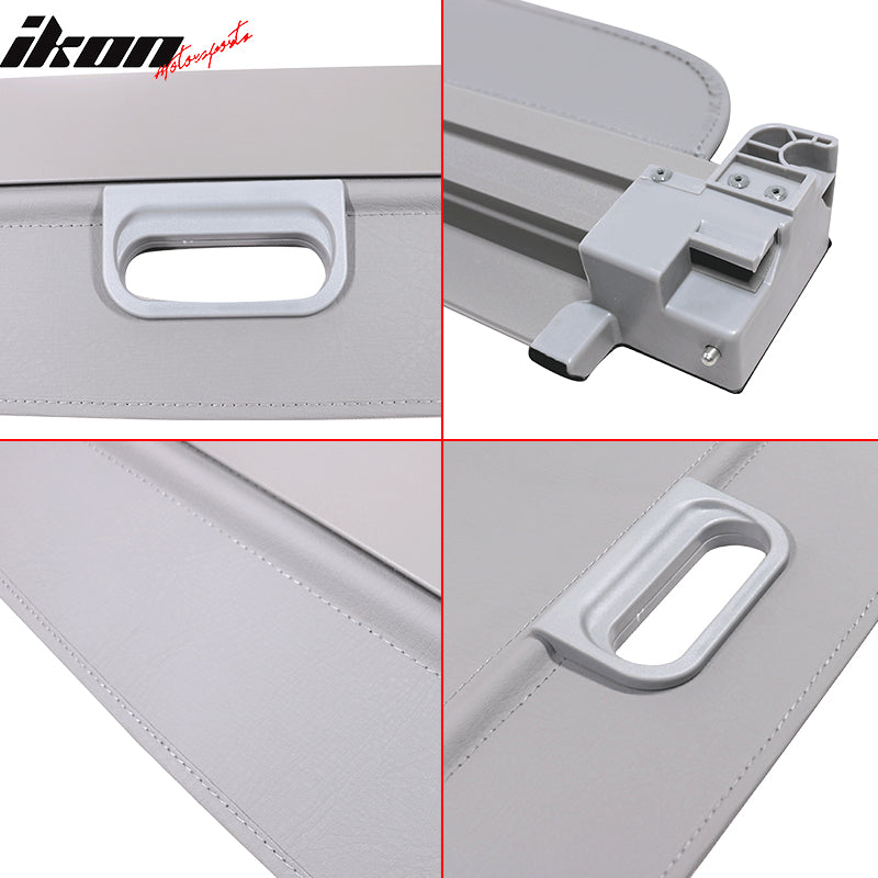 Cargo Cover Compatible With 2007-2013 BMW X5, Grey PU Tonneau