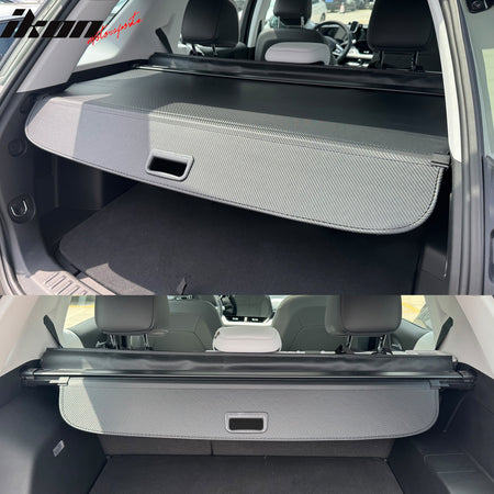 Fits 25-27 Chevy Equinox & Terrain Retractable Cargo Cover Carbon Fiber Texture