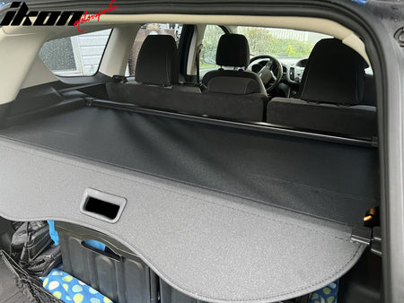 Fits 13-19 Ford Escape Black Rear Trunk Security Tonneau Cargo Shade Cover PVC