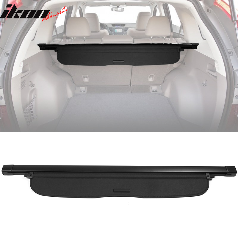 Cargo Cover Compatible With 2012-2016 Honda CRV, Factory Style Beige Luggage Carrier Rear Trunk Security Cover by IKON MOTORSPORTS, 2013 2014 2015