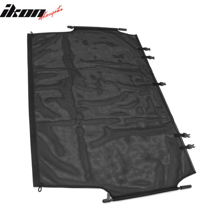 Fits 2026 Honda Passport Nylon Mesh Retractable Trunk Cargo Cover Shade Black