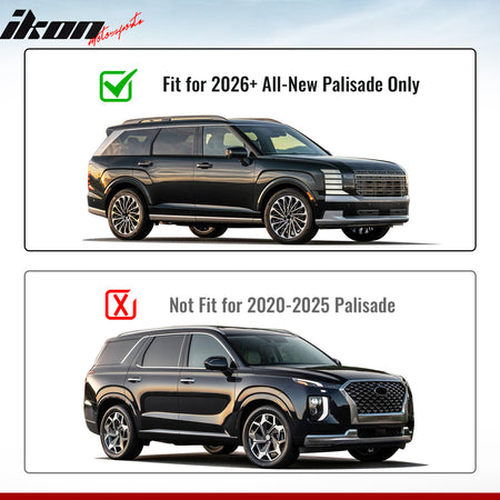 Fits 26 Hyundai Palisade Retractable Rear Trunk Cargo Cover Carbon Fiber Texture
