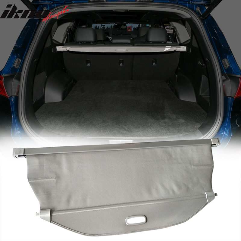 2019-2023 Hyundai Santa Fe Gray Retractable Cargo Cover Vinyl Aluminum