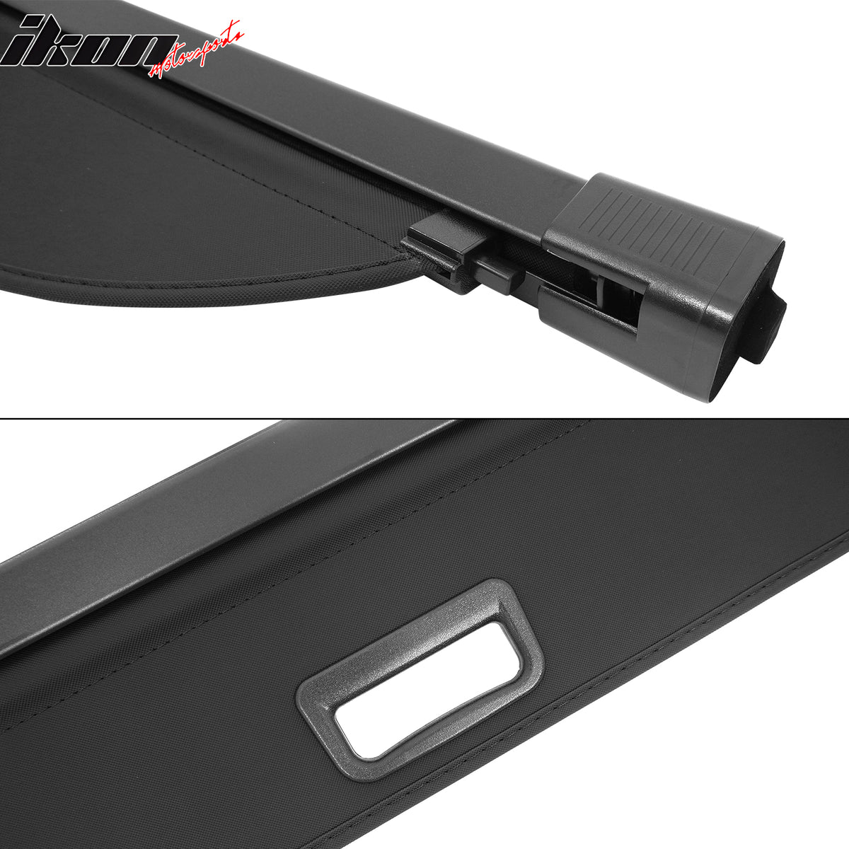 Fits 07-17 Jeep Patriot/Compass Retractable Rear Trunk Privacy Cargo Cover Black