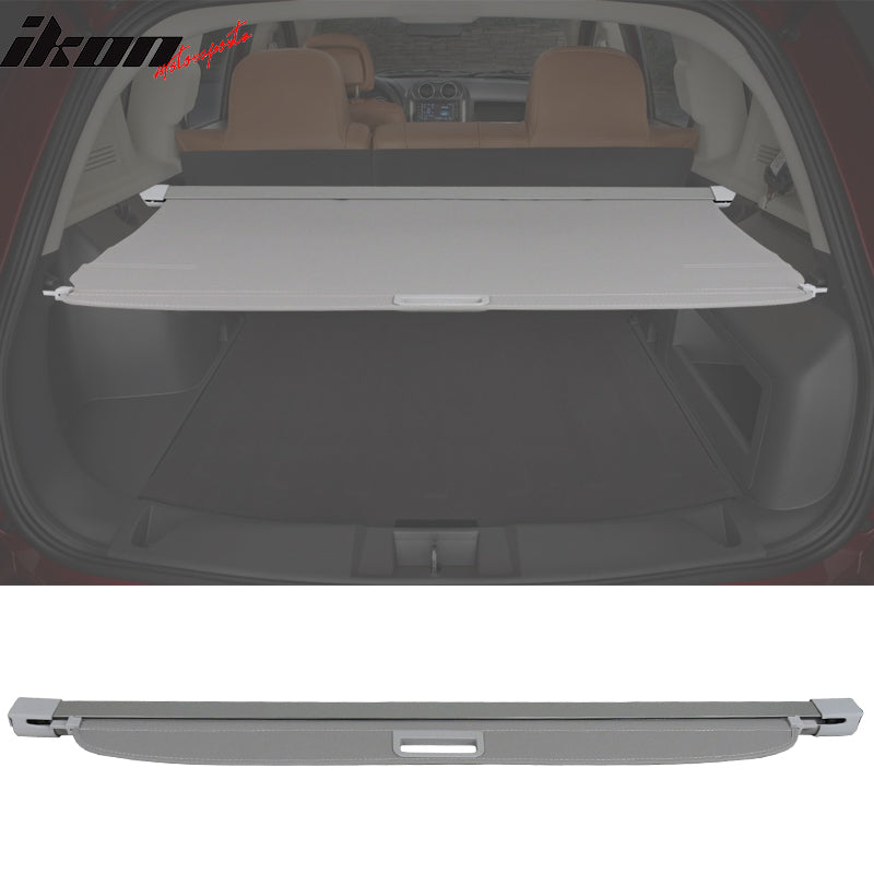 Powerty Compatible with Cargo Cover Jeep Patriot & Compass 2007-2016 Rear  Trunk Shade Retractable Trunk Shield Luggage Tonneau Security Cover Black