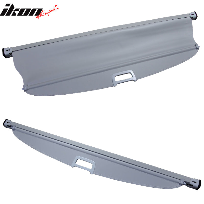 Cargo Cover Compatible With 2011-2013 Kia Sorento, Factory Style Gray Luggage Carrier Rear Trunk Security Cover by IKON MOTORSPORTS, 2012