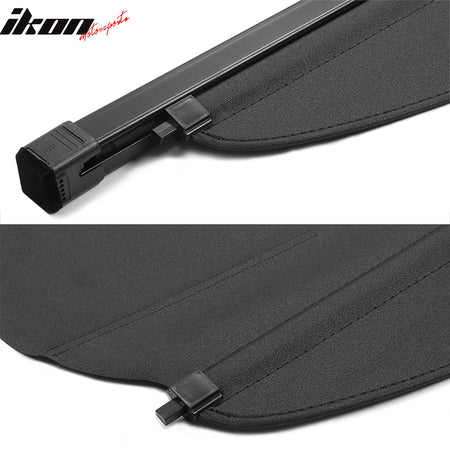 For 17-22 Kia Niro Retractable Rear Trunk Security Tonneau Cargo Shade Cover PVC