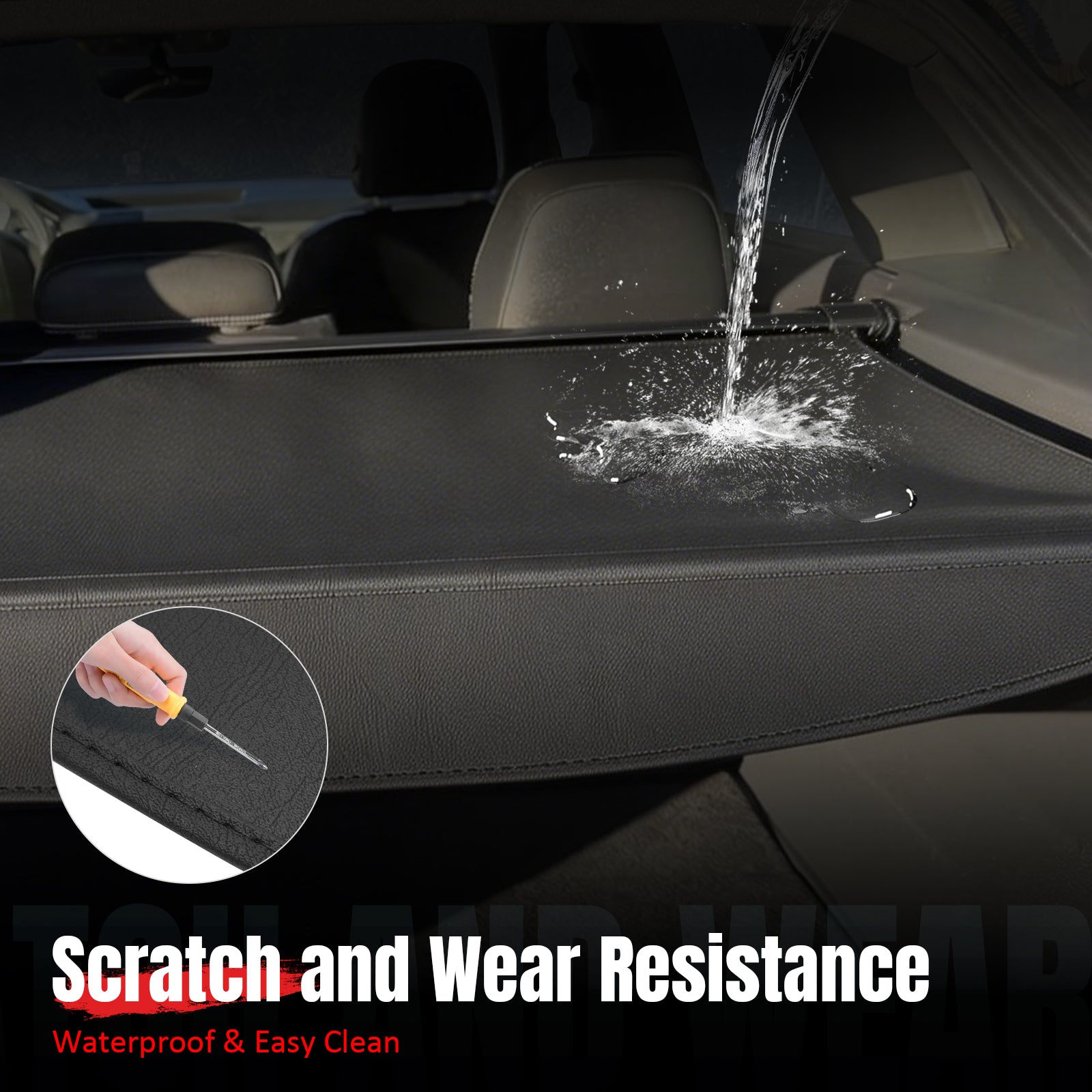 Fits 24-26 Chevrolet Traverse GMC Acadia 25-26 Buick Enclave Cargo Cover Leather