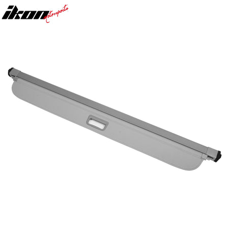 Cargo Cover Compatible With 2006-2011 Benz ML Class W164, Grey Vinly + Aluminum Rod Tonneau Cover Retractable By IKON MOTORSPORTS, 2007 2008 2009 2010 2011 2012