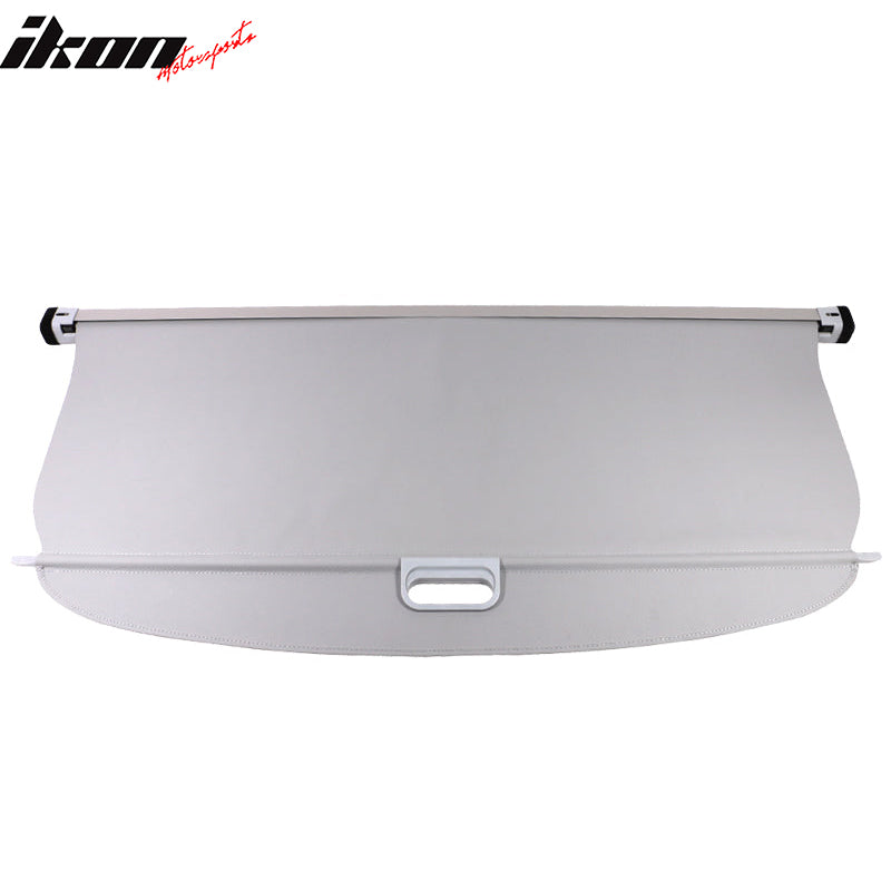 Cargo Cover Compatible With 2012-2015 Benz ML Series ML350, Beige Vinly+Aluminum Rod Tonneau Cover Retractable By IKON MOTORSPORTS, 2013 2014