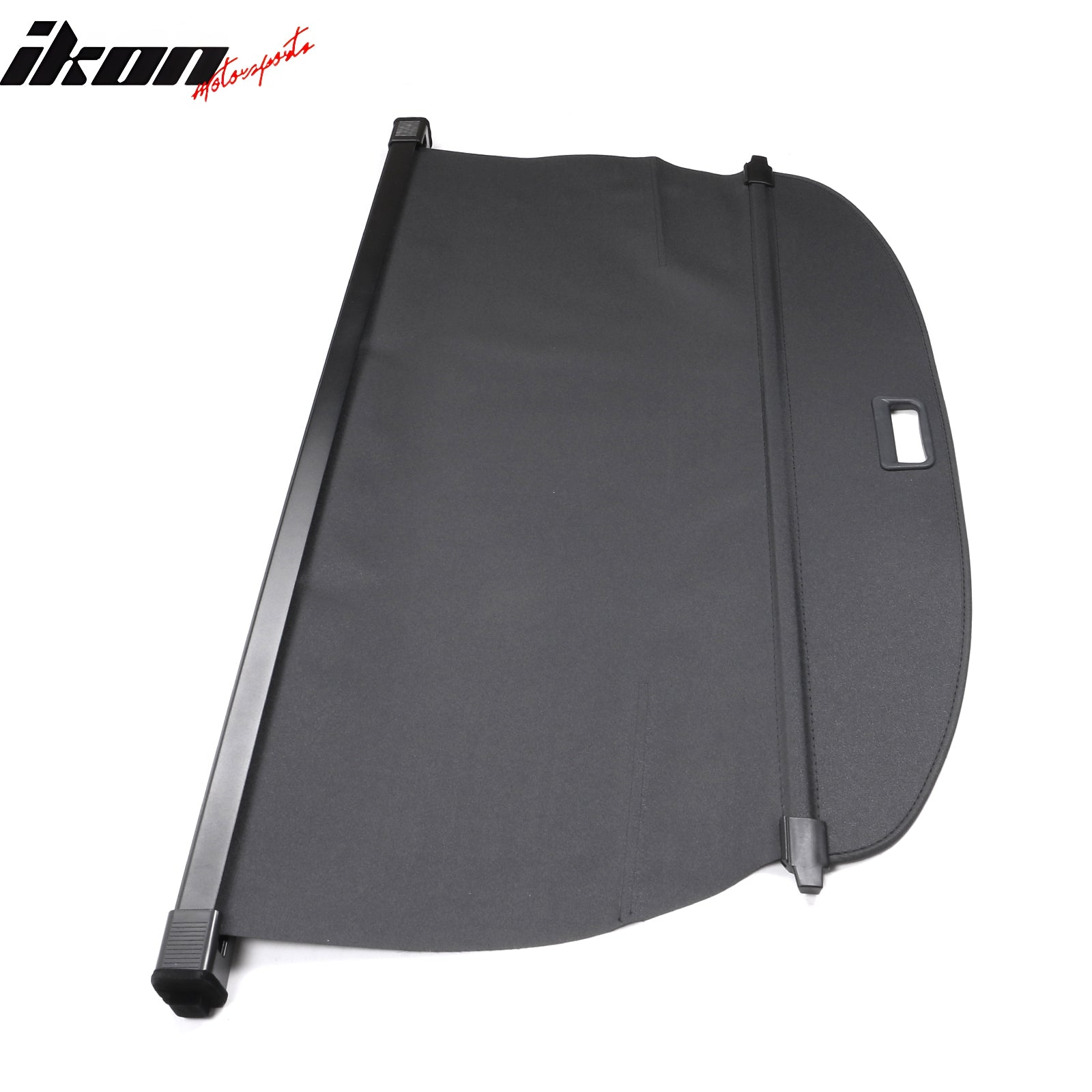 IKON MOTORSPORTS Cargo Cover Compatible With 2021 2025 Nissan Rogue All Models PVC Aluminum Rod Black Security Rear Trunk Cover Security Retractable Shield 2016 2017 2018 Ikon Motorsports