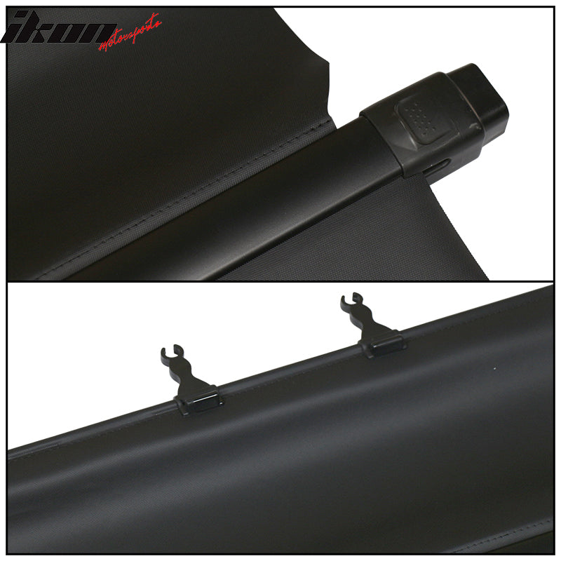 Fits 19-24 Subaru Forester Retractable Black Rear Cargo Security Tonneau Cover