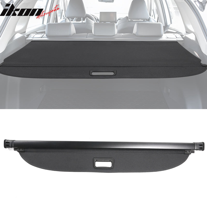 IKON MOTORSPORTS 2-in-1 Trunk Liner Set, Compatible with 2022-2025 Toyota Corolla Cross AWD Model, Storage Organized Cargo Cover & All-Weather Protection Waterproof Trunk Floor Mat