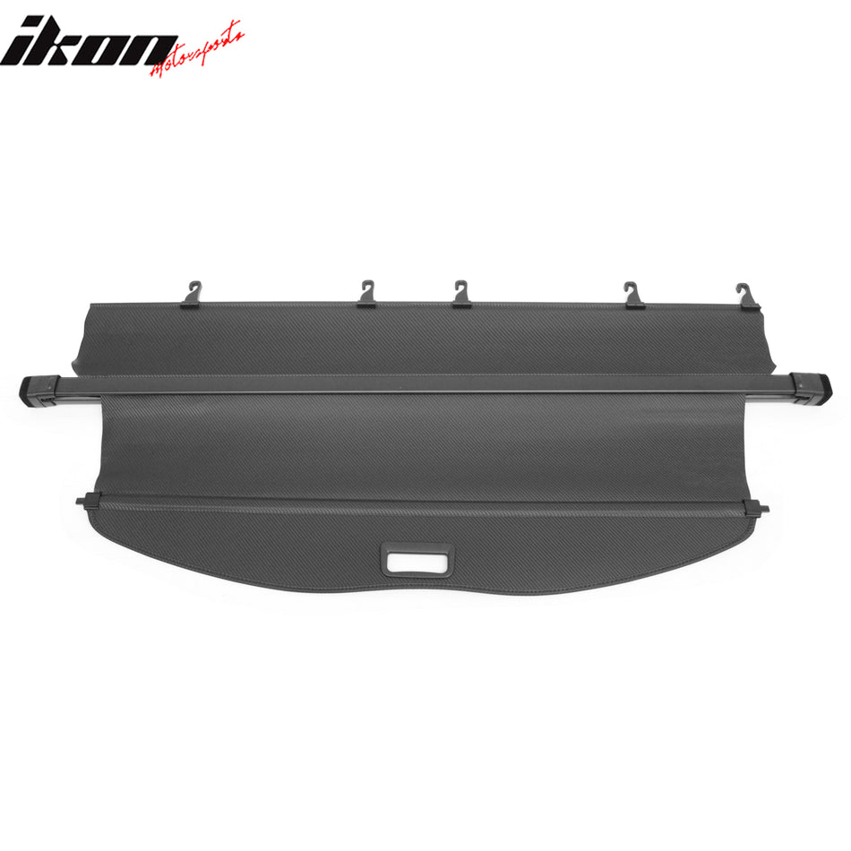 2020-2026 Toyota Highlander Retractable Cargo Cover Rear Trunk Security Luggage Shield Shade W/Extra Cover Style Carbon Fiber Print