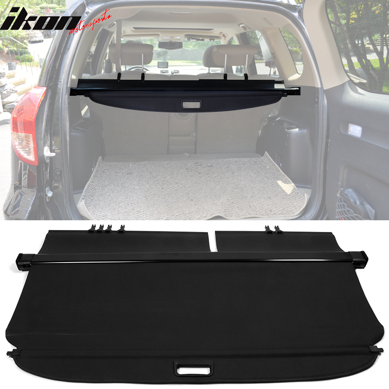 Compatible With 2006-2012 Toyota RAV4 Factory Retractable Rear Cargo Security Trunk Cover Gray
