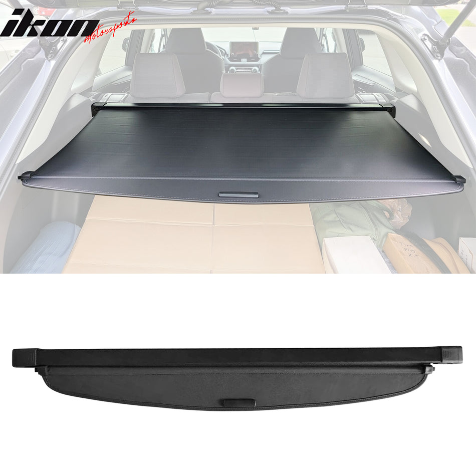 IKON MOTORSPORTS 2-in-1 Trunk Liner Set, Compatible with 2019-2025 Toyota RAV4 (Not Fits RAV4 Prime), Storage Organized Cargo Cover & All-Weather Protection Waterproof Trunk Floor Mat