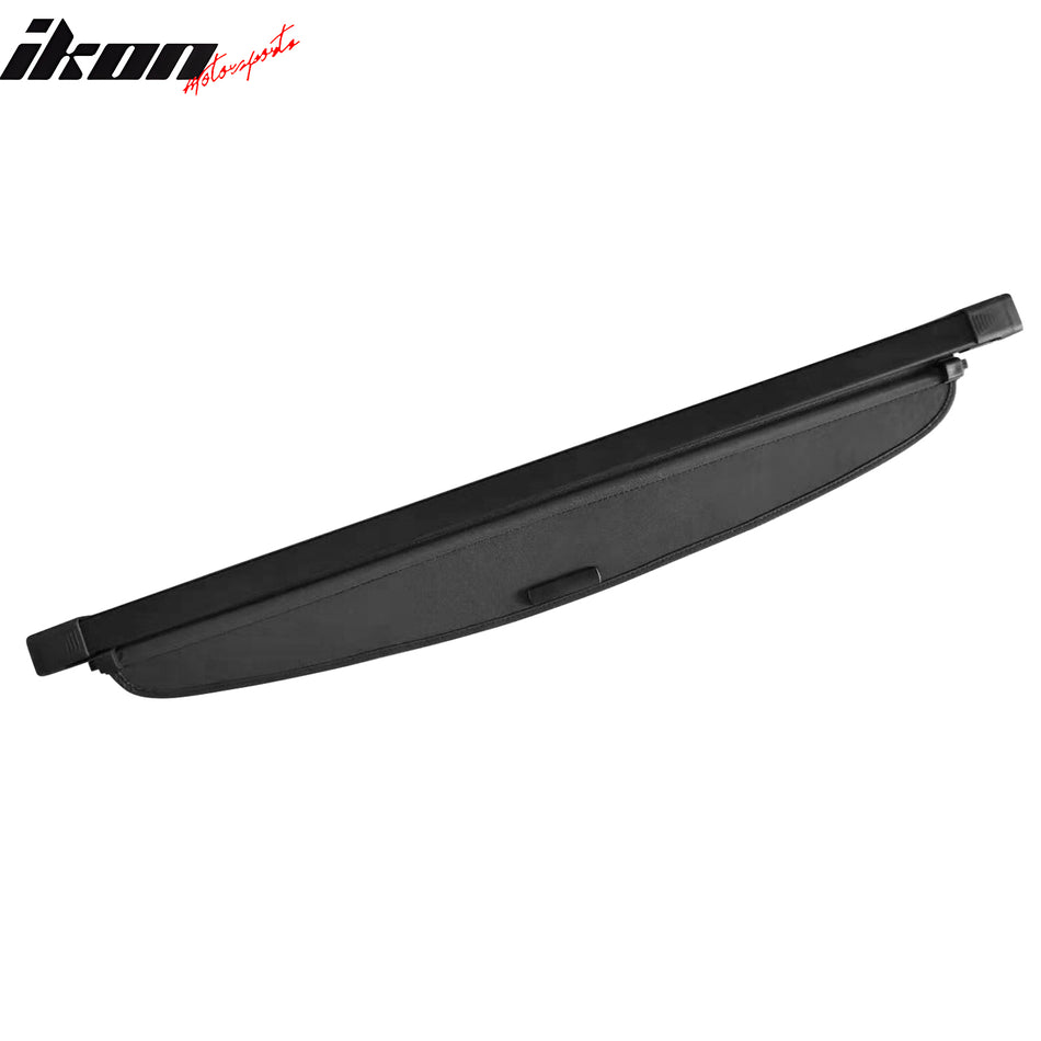 IKON MOTORSPORTS Cargo Cover Compatible With 2019-2025 Toyota Rav4 & 2021-2025 Rav4 Prime, Retractable Rear Cargo Security Trunk Cover Black, 2020 2021 2022 2023