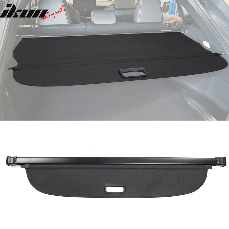 2021-2023 Toyota Venza Black Rear Trunk Cargo Cover PVC & Aluminum Rod