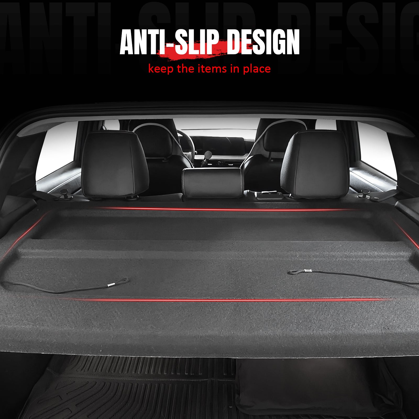 Fits 25-26 Nissan Kicks Non-Retractable Cargo Cover Board Trunk Luggage Shade