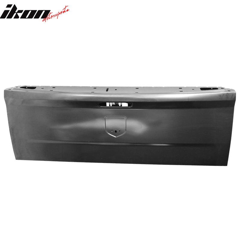 IKON MOTORSPORTS, Tailgate Compatible With 2009-2023 Dodge Ram 1500 2500 3500, Black OE Style Steel Tailgate w/o Door