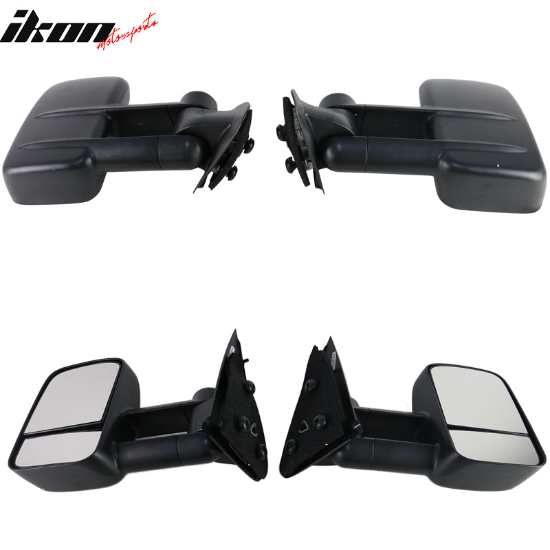 Fits 97-04 Ford F150 F250 Side View Towing Tow Mirrors Manual Non-Heated Pair