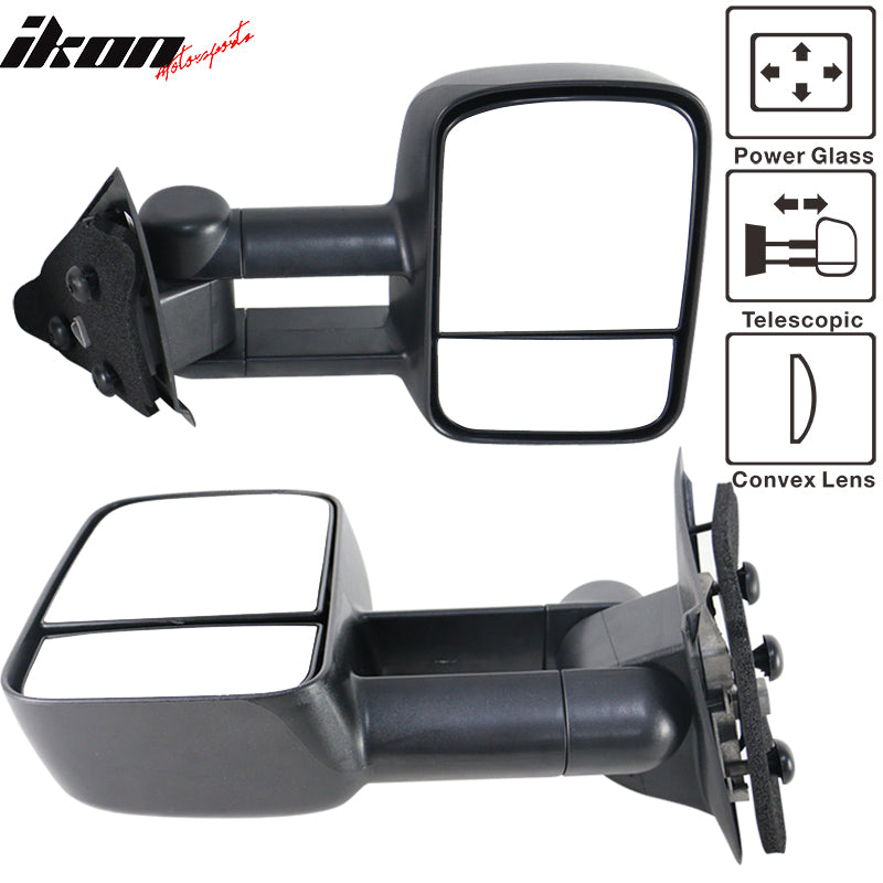 1997-2004 Ford F150/250 Side Towing Tow Mirrors Power Non-Heated Pair