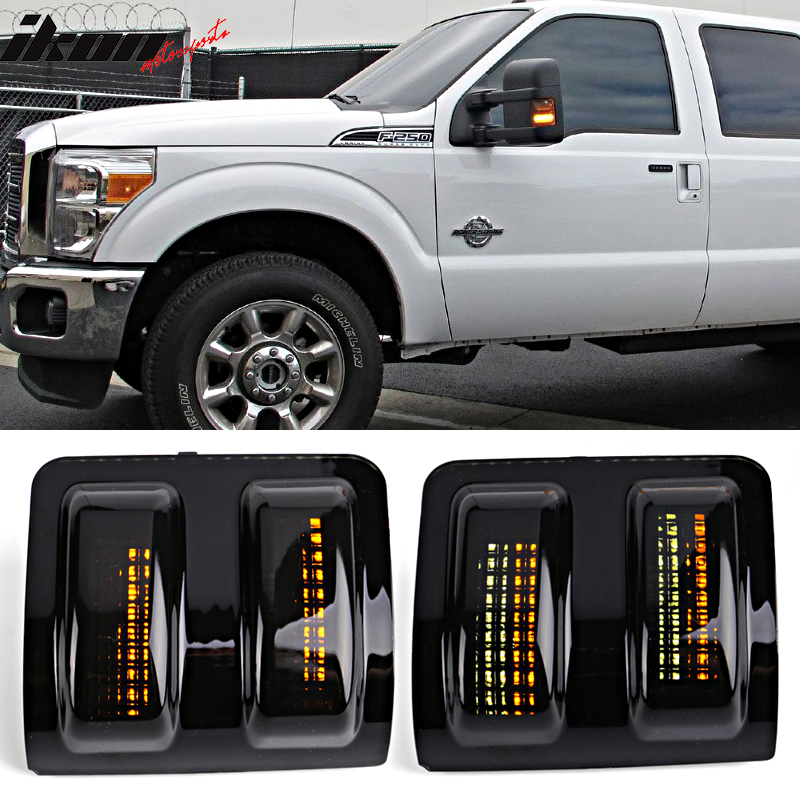 2008-2016 Ford F250 F350 F450 F550 Towing Mirrors Side LED Lights