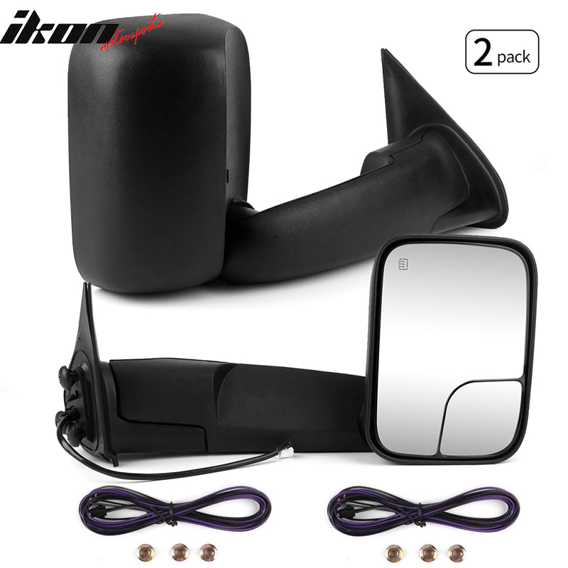 Fits 05-15 Toyota Tacoma Side View Towing Mirrors Power Heated Left Right 2PC
