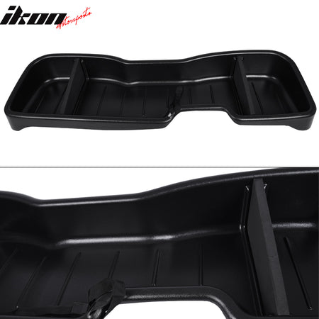 Under Seat Storage Box Compatible With 14-19 Chevy Silverado GMC Sierra Crew Cab, Unpainted PP by IKON MOTORSPORTS