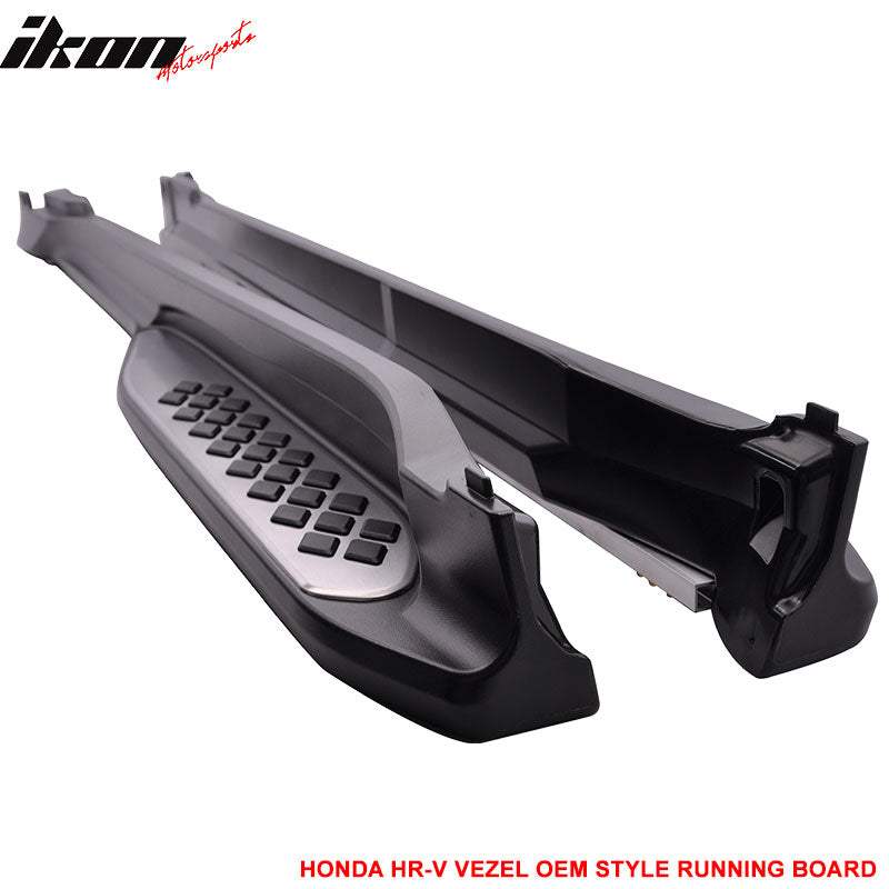 Running Board Compatible With 2016 2018 Honda HR V 2014 2016 Honda Vezel Factory Style Style Black Step Boards Rail Foot Pedal Set by IKON MOTORSPORTS 2015 2016 Ikon Motorsports