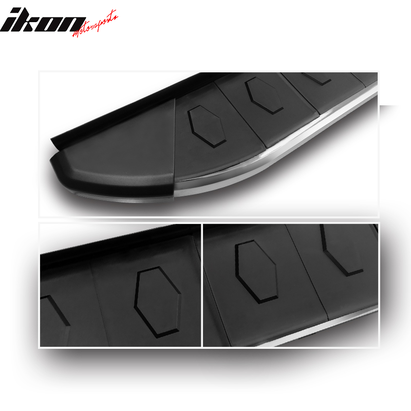 Fits 09-15 Honda Pilot OE Style Running Board Side Step Nerf Bars Black Silver