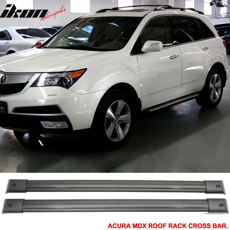 2007-2012 Acura MDX SUV Sport OE Black Cross Bar Roof Rack Aluminum