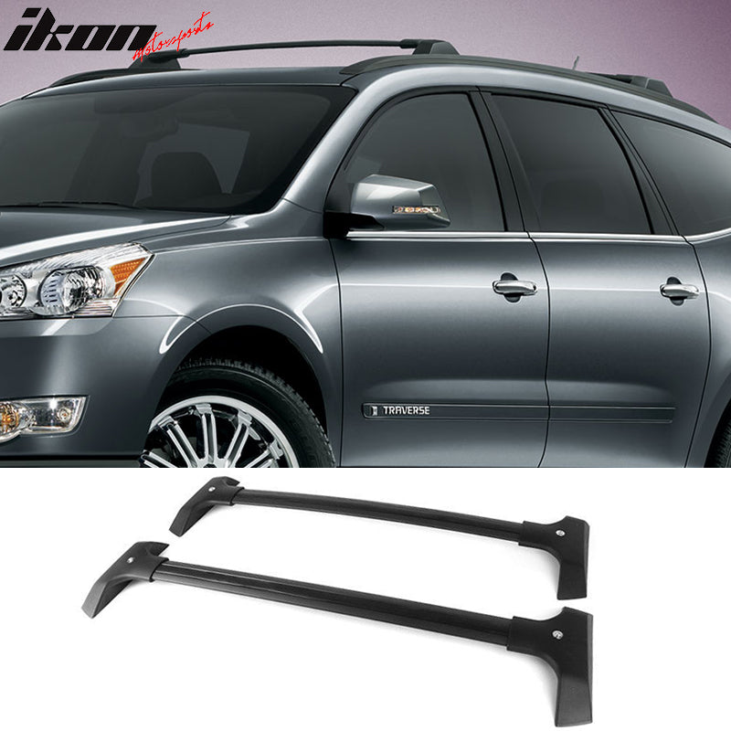 Cross Bars Compatible With 2009-2017 Chevy Traverse, Factory Style