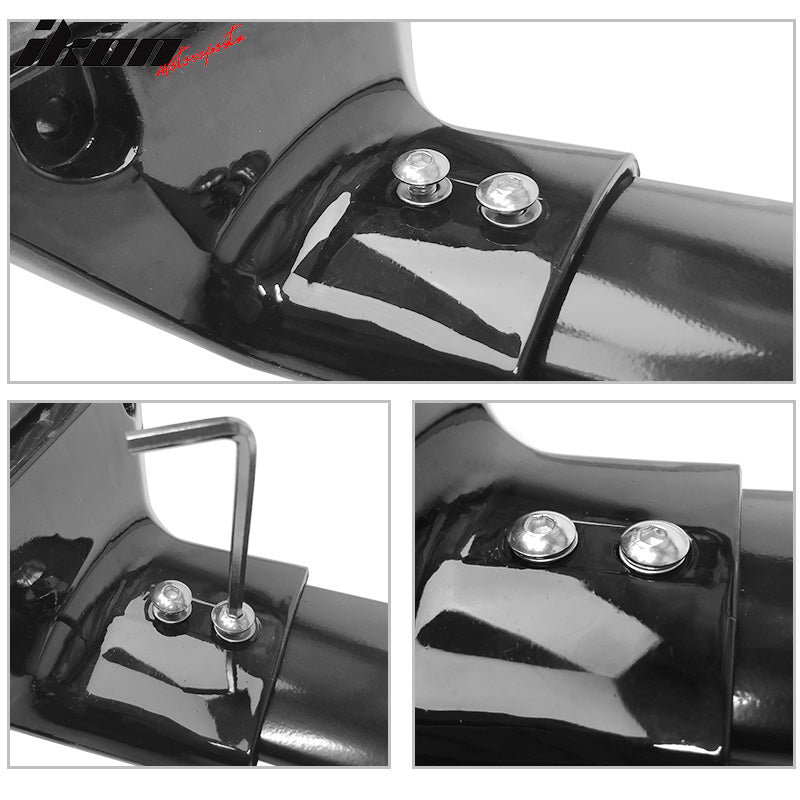 Fits 12-16 Honda CRV OE Style Cross Bar Roof Rack Rail Aluminum Black Pair