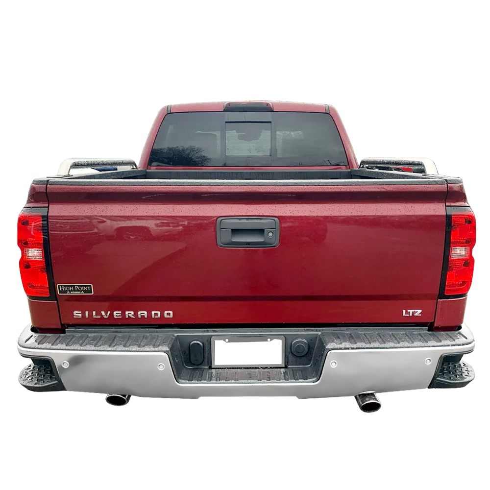 Fits 14-18 Silverado GMC Sierra Chrome Rear Step Bumper w/ Sensor Holes