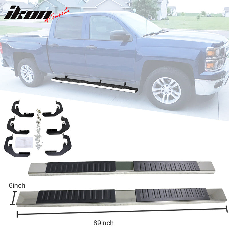 IKON MOTORSPORTS Running Boards Compatible With 2007-2018 Chevy