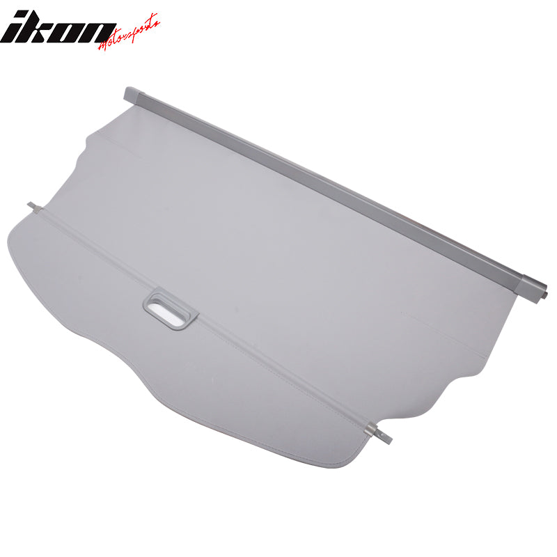 Cargo Cover Compatible With 2007-2013 Acura MDX, Factory Style Gray Retractable Rear Cargo Security Trunk Cover Grey by IKON MOTORSPORTS, 2008 2009 2010 2011 2012
