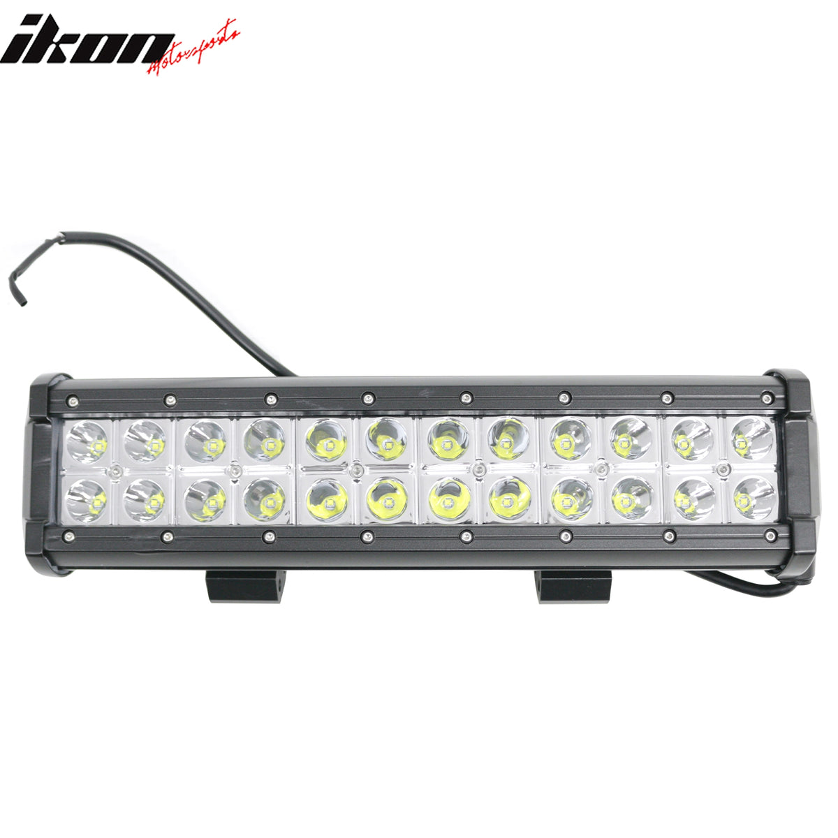 13" 72W 24 LED 2 Row LED Work Light Bar Spot Flood Combo Truck SUV ATV Off Road