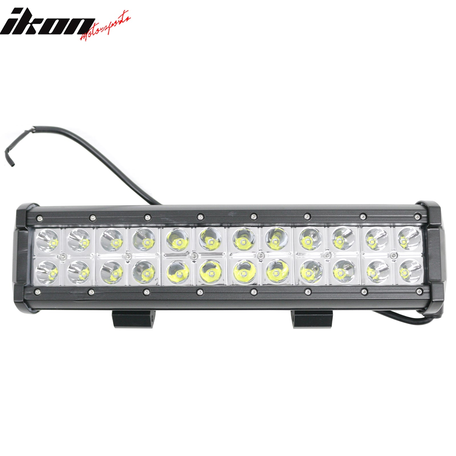 13" 72W 24 LED 2 Row LED Work Light Bar Spot Flood Combo Truck SUV ATV Off Road
