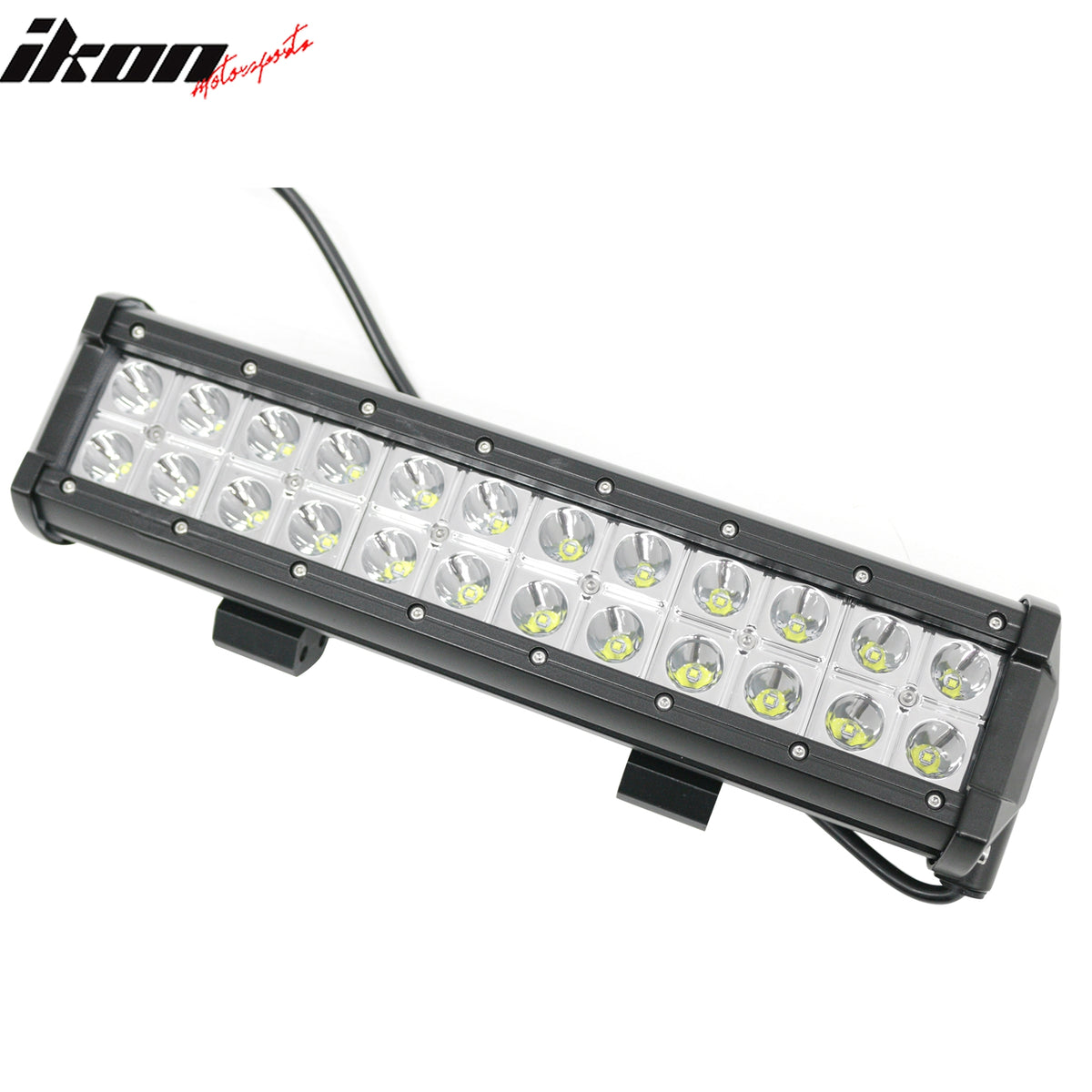 13" 72W 24 LED 2 Row LED Work Light Bar Spot Flood Combo Truck SUV ATV Off Road