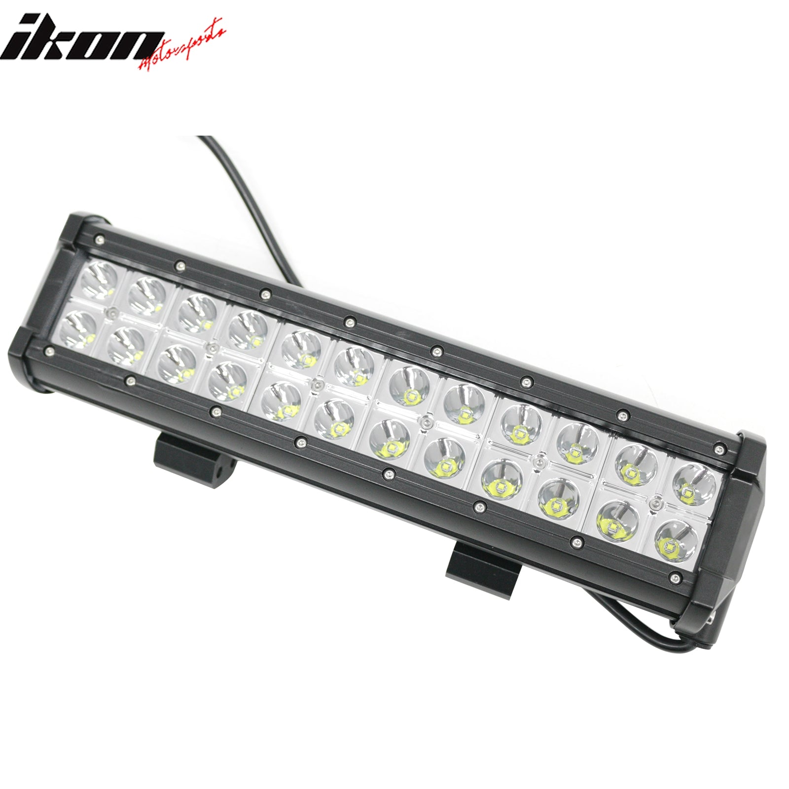 13" 72W 24 LED 2 Row LED Work Light Bar Spot Flood Combo Truck SUV ATV Off Road