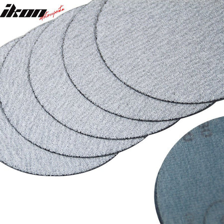 50PC 5in 127mm 100 Grit Auto Sanding Disc Sandpaper Sheets Sand PaperIkon Motorsports