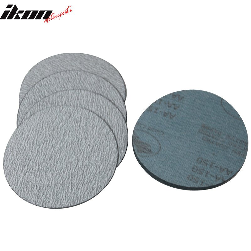 50PC 5in 127mm 150 Grit Auto Sanding Disc Sandpaper Sheets Sand PaperIkon Motorsports