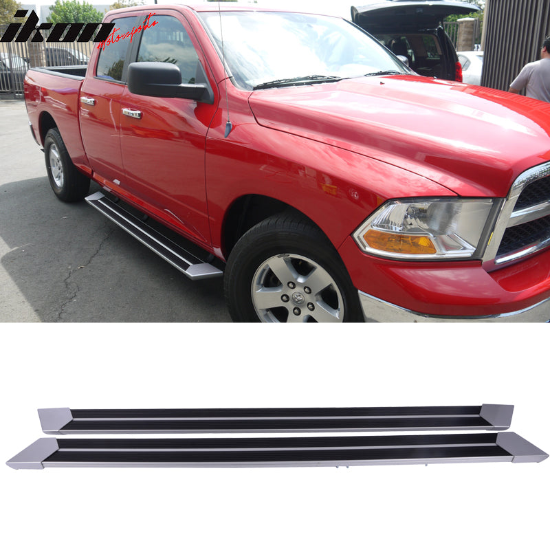 Compatible With 2007-2013 Silverado Avalanche Crew Cab Running Board Step Bar + Bracket