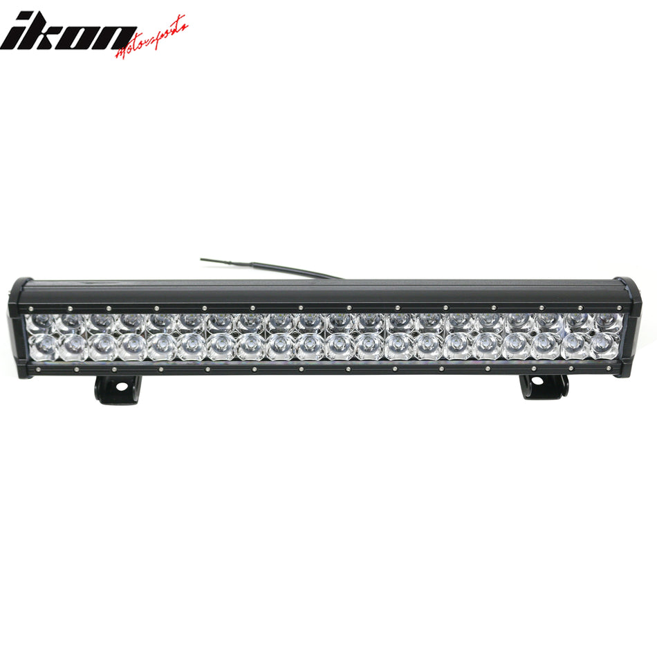21" 120W 40 LED 2 Row 8 Degree Spot LED Work Light Bar Spot Flood Combo Truck SUV ATV Off Road For Universal Black